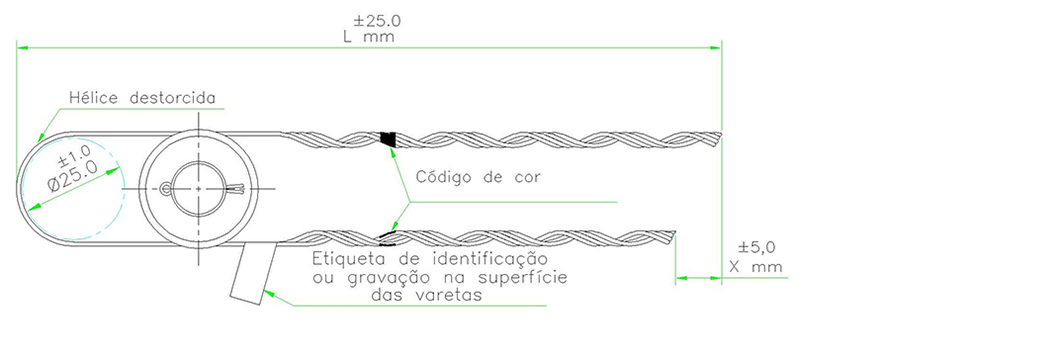 Ala pr-formada com olhal de distribuio