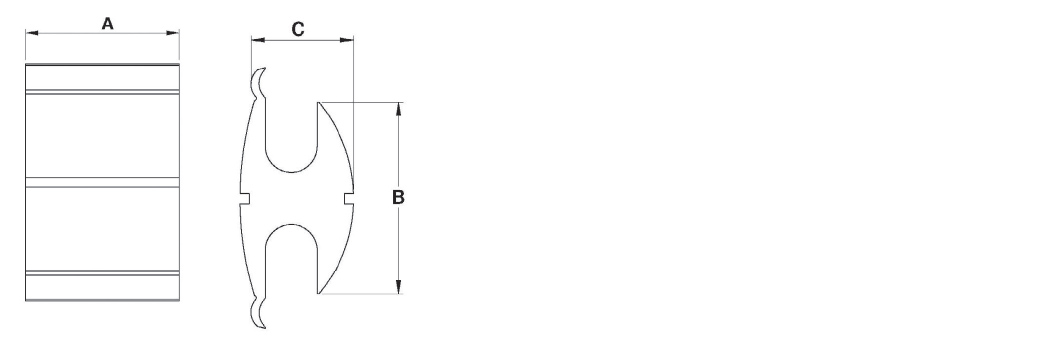 CONECTOR ALUMNIO a COMPRESSO tipo h