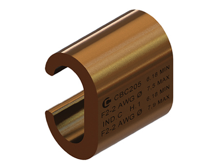 CONECTOR DE BRONCE A COMPRESIN  TIPO C
