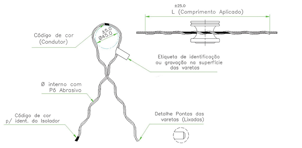 Lao pr-formado lateral simples