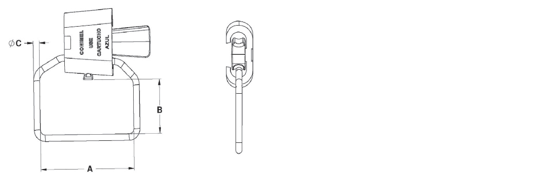 CONECTOR CUA DE ALUMINIO CON ESTRIBO NORMAL