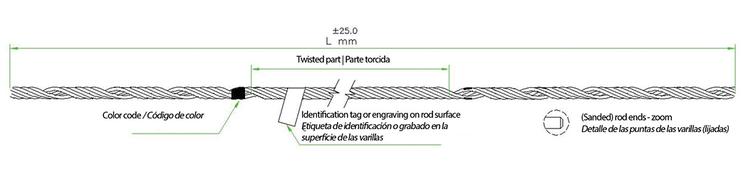 RETENCIN PREFORMADA CONTRA POSTE O FIJADOR DE RETENIDA