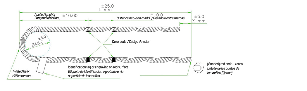 Preformed dead-end for dielectric wire rope