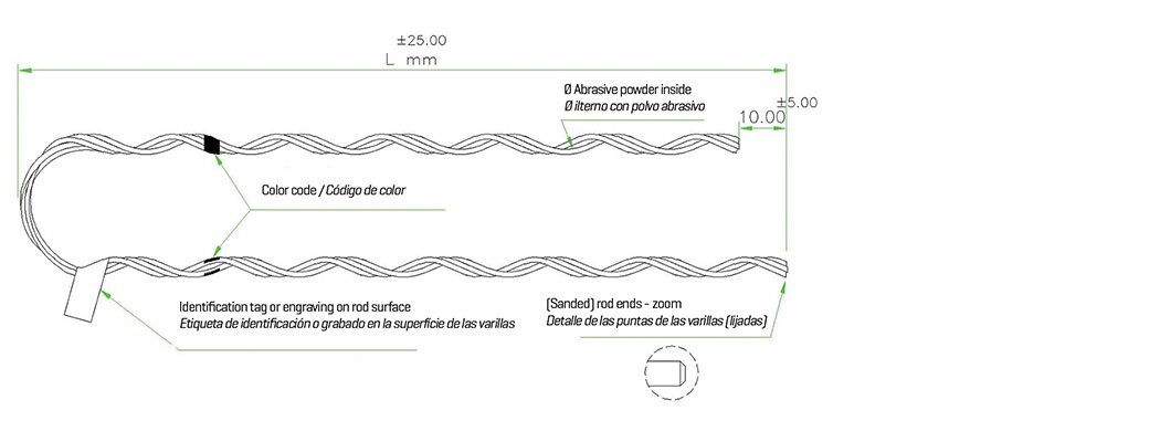 AMARRE PREFORMADO PARA FILAMENTO FEB (apff)