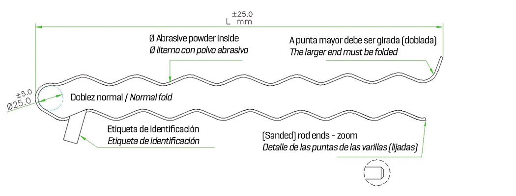 AMARRE PREFORMADO PARA FILAMENTO FE-FEAA (apfe)