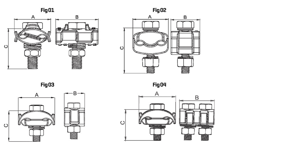 PARALLEL CLAMP   BRONzE OR ALUMINUM