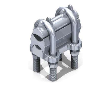 GRAPA PARALELA DE ALUMINIO FUNDIDO  TORNILLO TIPO U