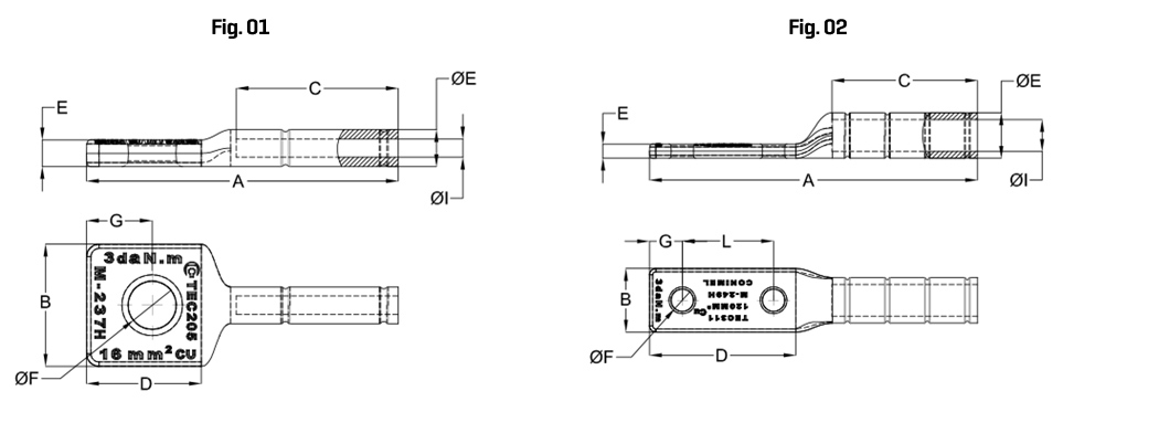 BRONZE COMPRESSION TERMINAL