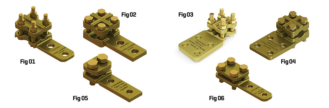 TWO or four HOLES TERMINAL WITH SHOE